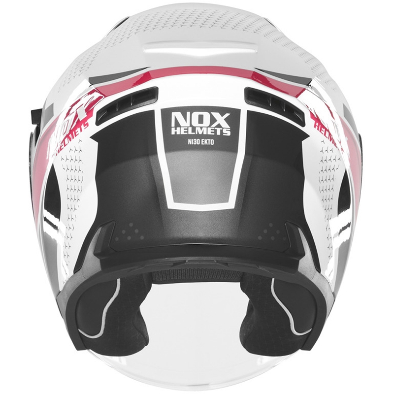 Otvorena motociklistička kaciga NOX N130 EKTO bijelo-roza