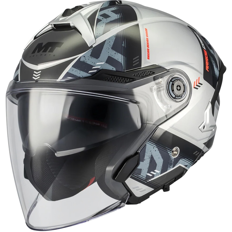 Otvorena motociklistička kaciga MT Cosmo SV Arrow C2 sivo-crna