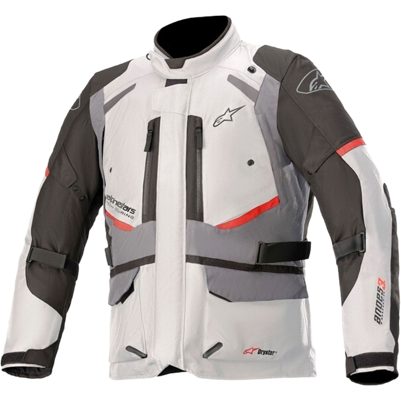 Alpinestars Andes Drystar motociklistička jakna sivo-crno-crvena