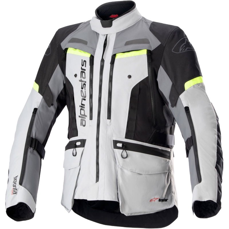 Alpinestars Bogota PRO Drystar motociklistička jakna sivo-crno-fluo žuta