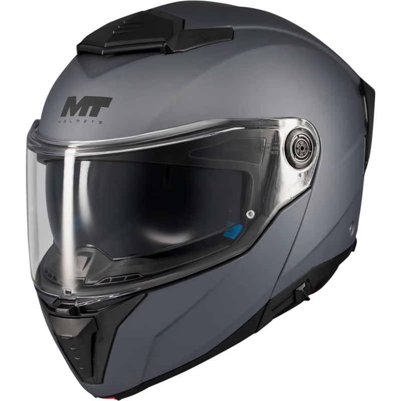 Preklopna motociklistička kaciga MT Atom 2 SV Pure A2 mat siva
