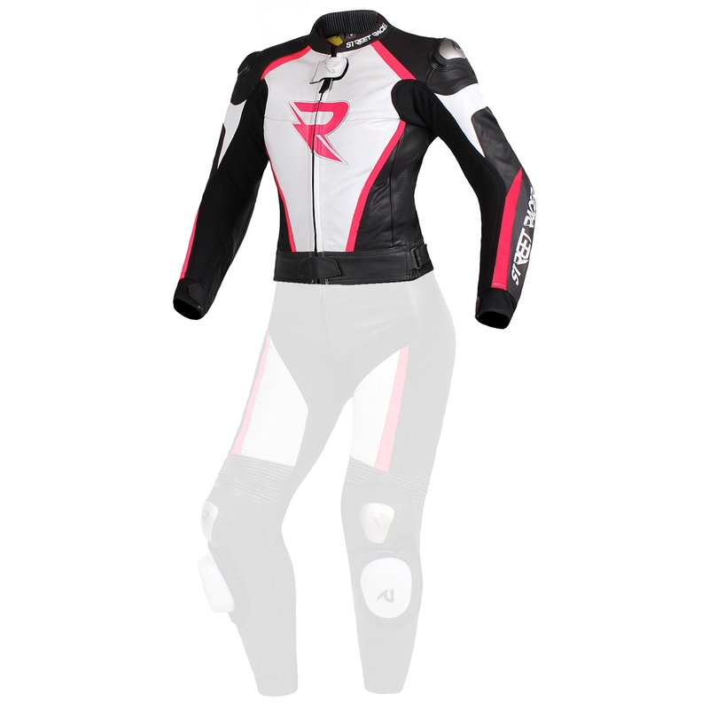 Ženska Street Racer Kiara jakna crno-bijela-fluo roza rasprodaja