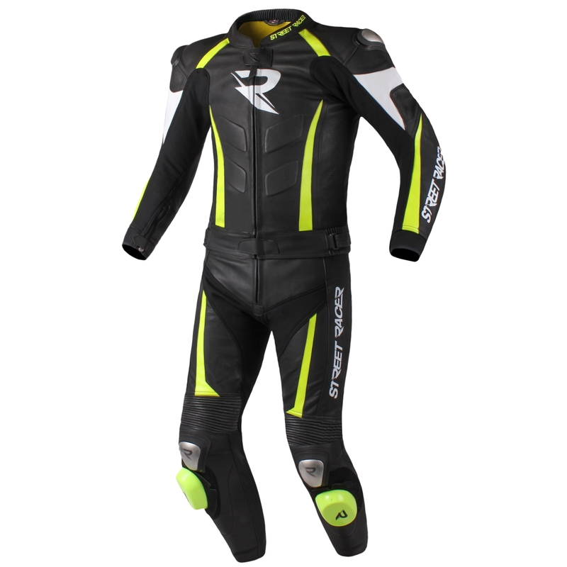 Muška jakna Street Racer Fasttrack crno-bijela-fluo žuta rasprodaja