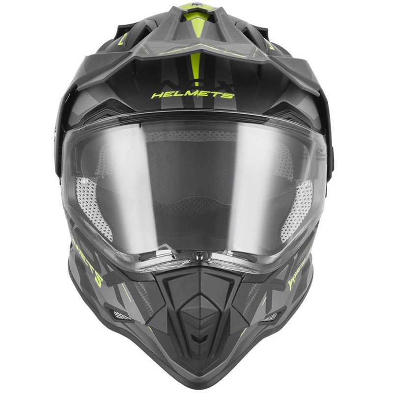 Enduro motociklistička kaciga NOX N312 Track mat crno-fluo žuta