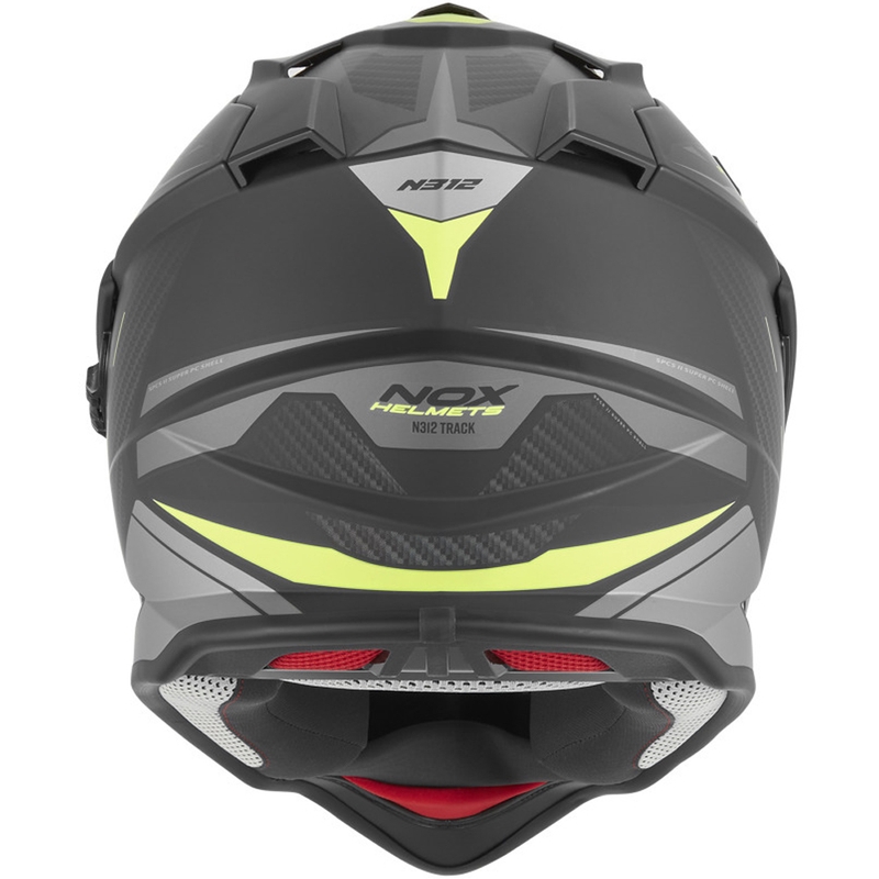 Enduro motociklistička kaciga NOX N312 Track mat crno-fluo žuta