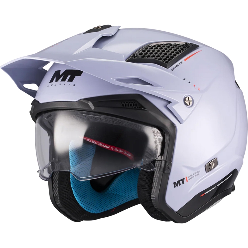 Otvorena kaciga za trial motocikl MT District SV S Soul C17 sivo-crna
