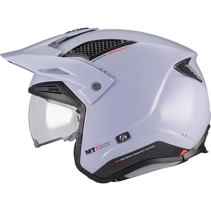 Otvorena kaciga za trial motocikl MT District SV S Soul C17 sivo-crna