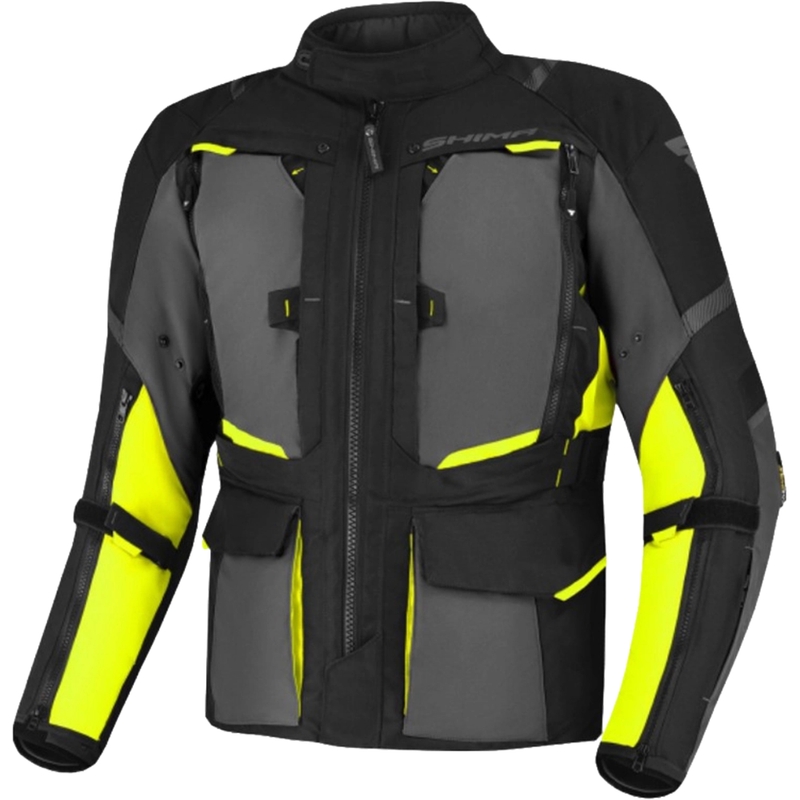 Shima Hero 2.0 motoristička jakna crno-siva-fluo žuta