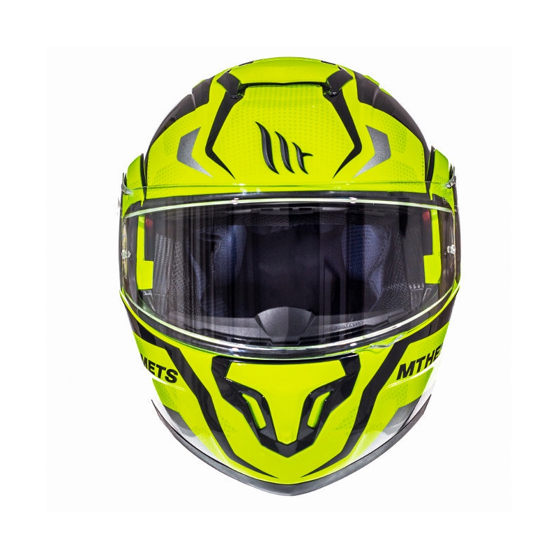 Kaciga na preklop za motocikl MT Atom Divergence fluo žuta sniženje - II. kvaliteta