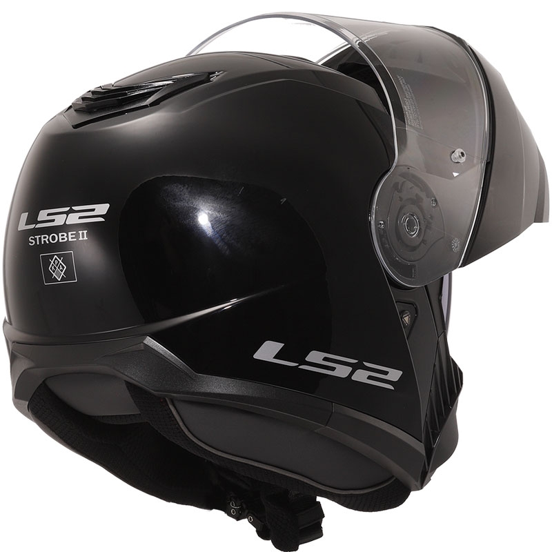 Kaciga na preklop LS2 FF908 Strobe II crna sjajna - II. kvaliteta