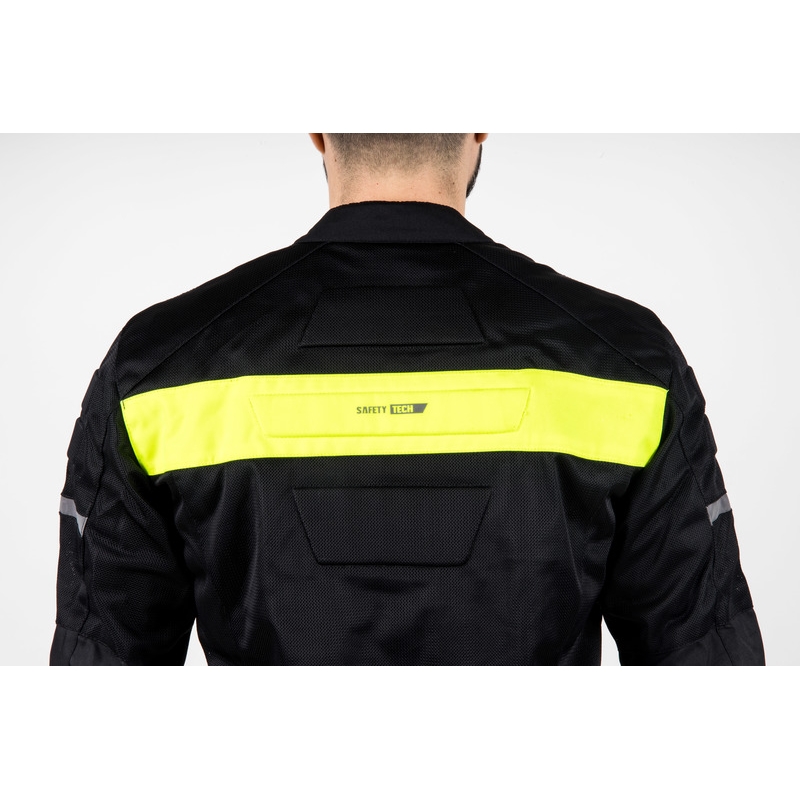 Ozone Dart motociklistička jakna crno-fluo žuta - 2. kvaliteta - II. kvaliteta
