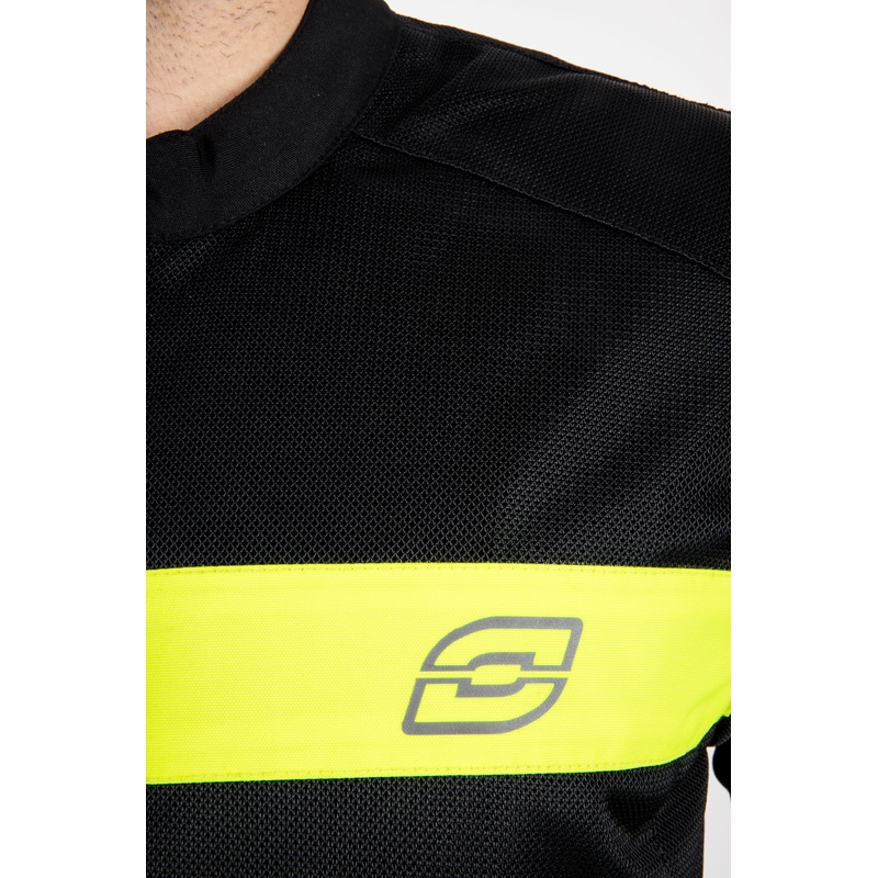 Ozone Dart motociklistička jakna crno-fluo žuta - 2. kvaliteta - II. kvaliteta