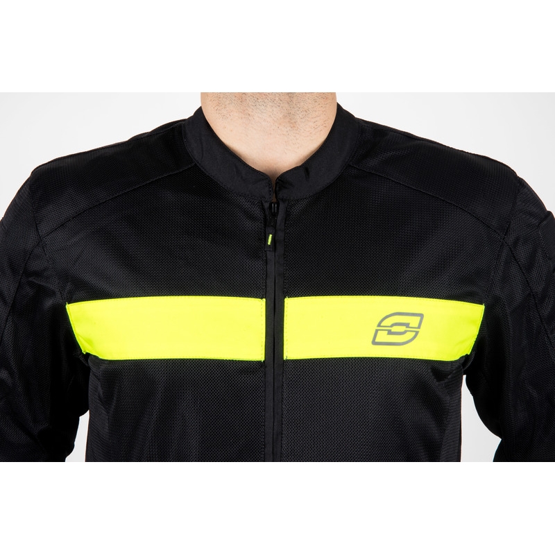 Ozone Dart motociklistička jakna crno-fluo žuta - 2. kvaliteta - II. kvaliteta