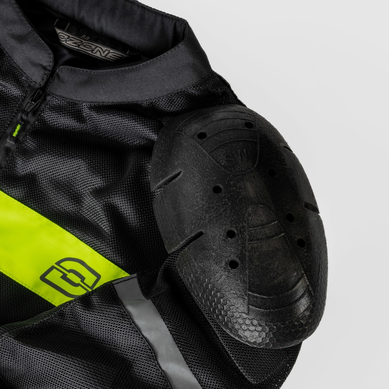 Ozone Dart motociklistička jakna crno-fluo žuta - 2. kvaliteta - II. kvaliteta