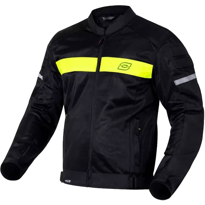 Ozone Dart motociklistička jakna crno-fluo žuta - 2. kvaliteta - II. kvaliteta