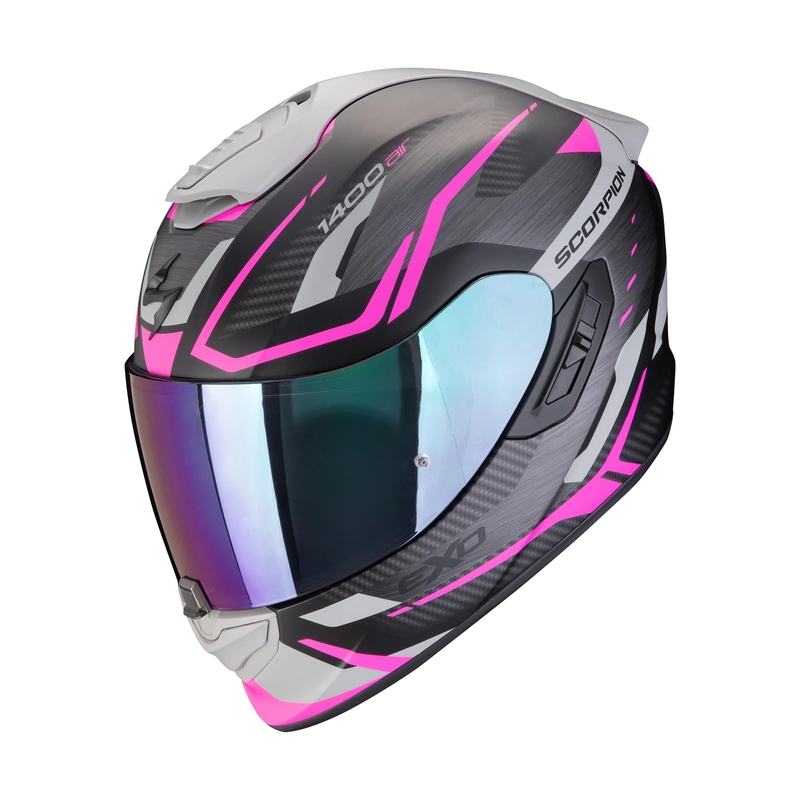 Scorpion EXO-1400 EVO II AIR ACCORD full-face motociklistička kaciga mat crno-roza boje na rasprodaji - 2. kvaliteta rasprodaja - II. kvaliteta