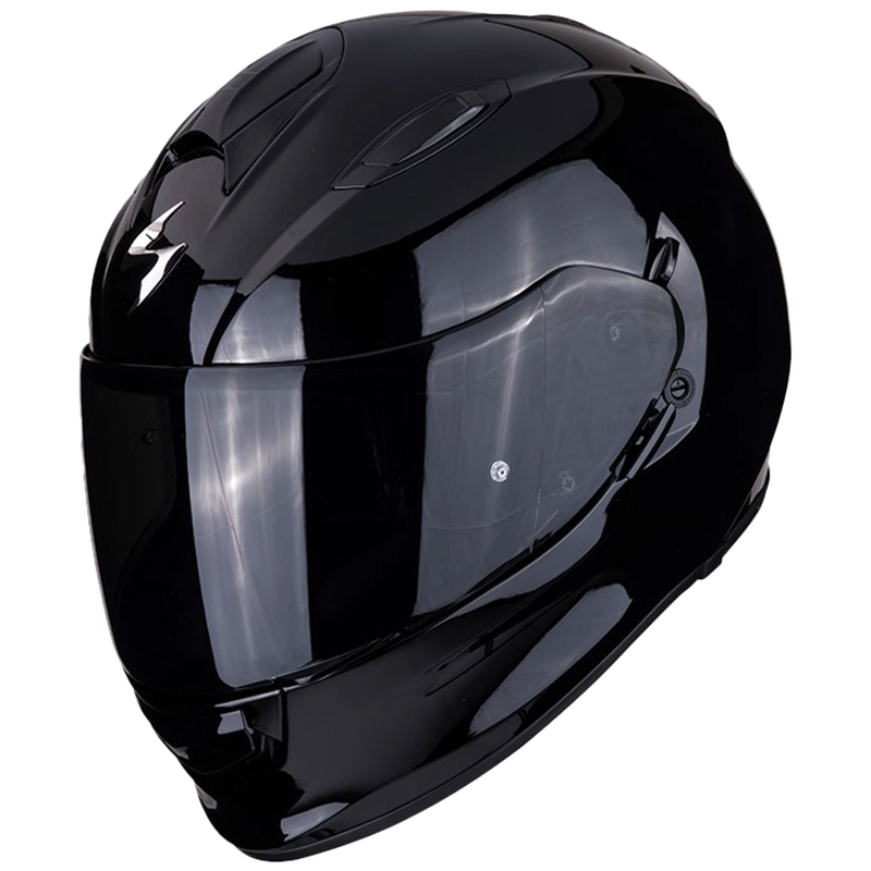 Scorpion Exo-491 Čvrsta integralna motociklistička kaciga, sjajno crna - II. kvaliteta