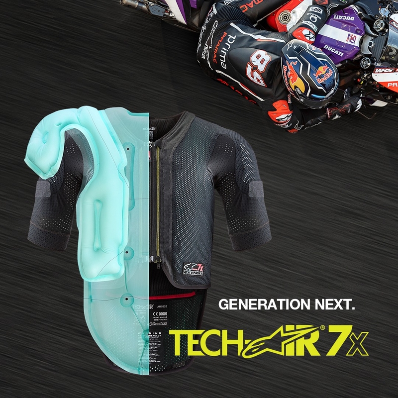 Alpinestars TECH-AIR®7X System prsluk sa zračnim jastukom crno-crveni - II. razred - II. kvaliteta