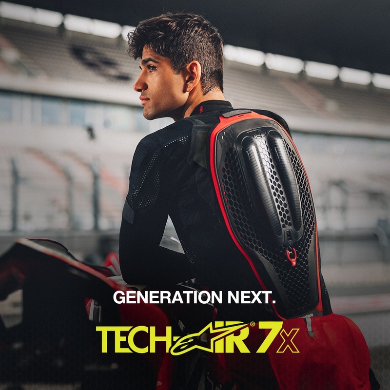 Alpinestars TECH-AIR®7X System prsluk sa zračnim jastukom crno-crveni - II. razred - II. kvaliteta