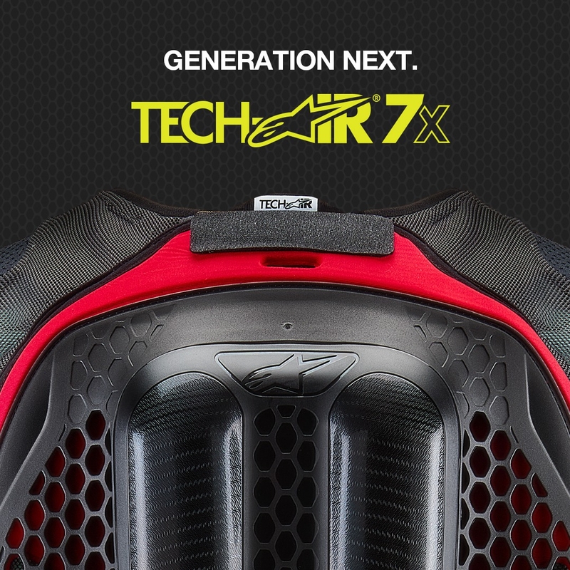 Alpinestars TECH-AIR®7X System prsluk sa zračnim jastukom crno-crveni - II. razred - II. kvaliteta