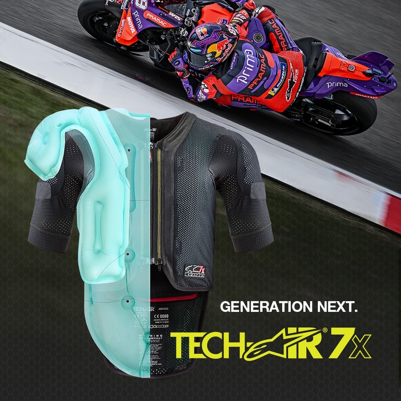 Alpinestars TECH-AIR®7X System prsluk sa zračnim jastukom crno-crveni - II. razred - II. kvaliteta