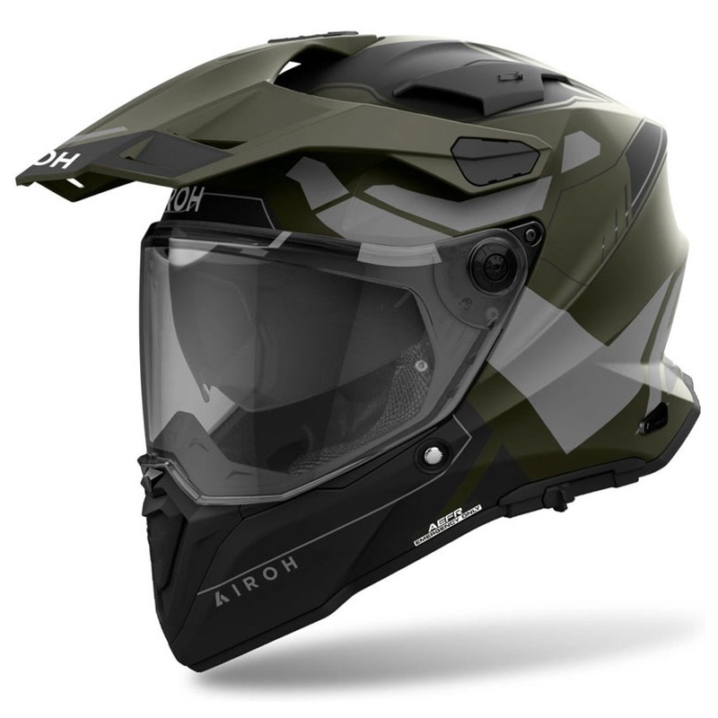 Kaciga Airoh Commander 2 Reveal Enduro mat zelena