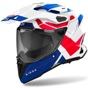 Enduro kaciga Airoh Commander 2 Reveal sjajna plavo-crvena