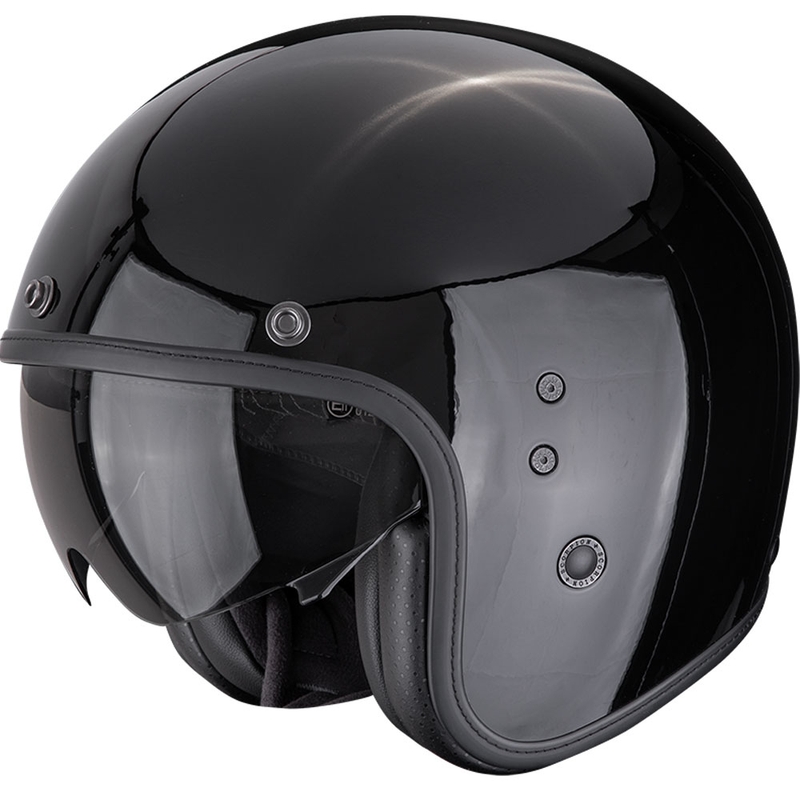 Otvorena motociklistička kaciga Scorpion Belfast EVO Solid crna - II. kvaliteta
