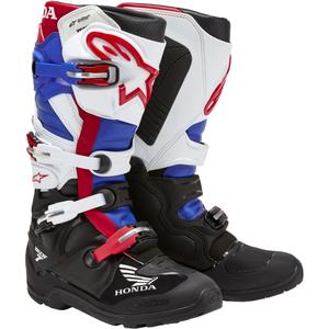 Alpinestars Tech 7 Enduro Drystar Honda motociklističke čizme crno-plavo-bijelo-crvene