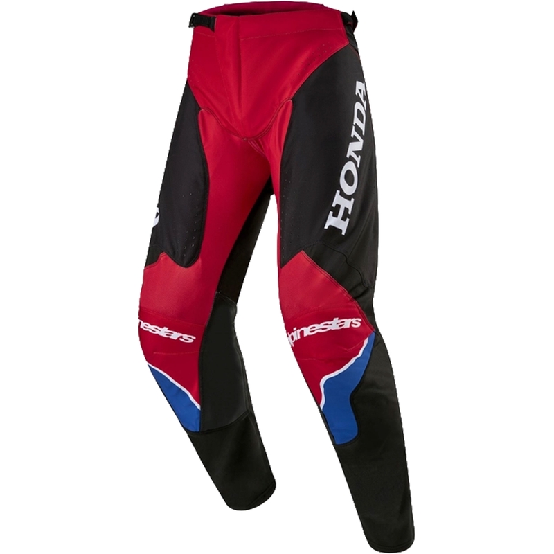Kolekcija Alpinestars Racer Iconic Honda Motocross Hlače crveno-crno-plavo-bijelo