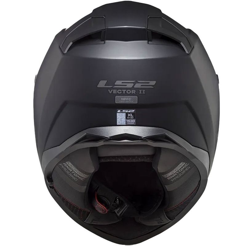Integralna motociklistička kaciga LS2 FF811 Vector II, jednobojna crna mat