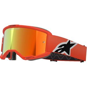 Naočale za motocross Alpinestars Vision 5 Corp narančaste sa zrcalnom crvenom lećom