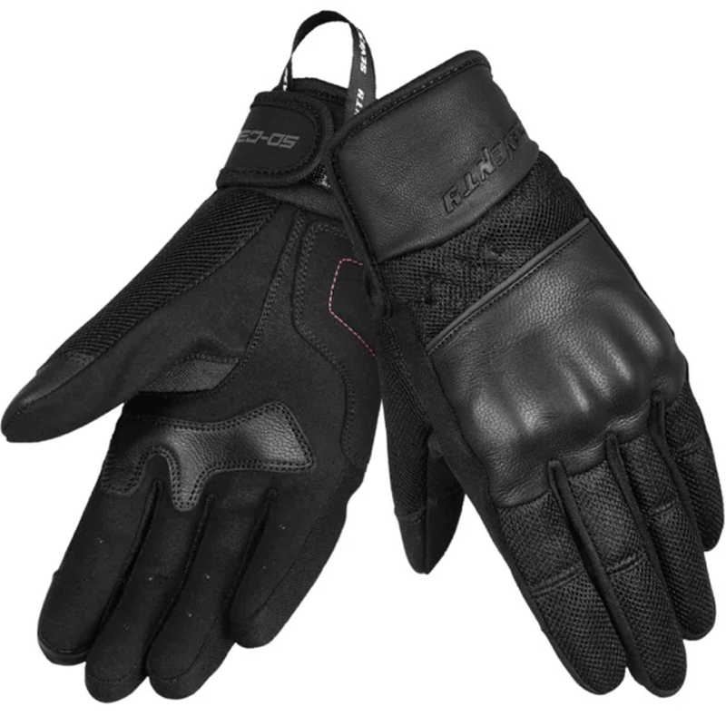 Ženske moto rukavice Seventy Degrees SD-C38 Icon crno-roze