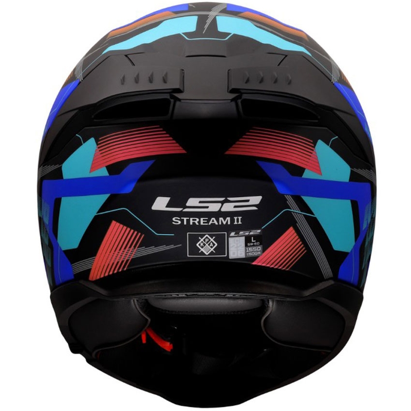 Integralna motociklistička kaciga LS2 FF808 Stream II Mika mat crno-plava