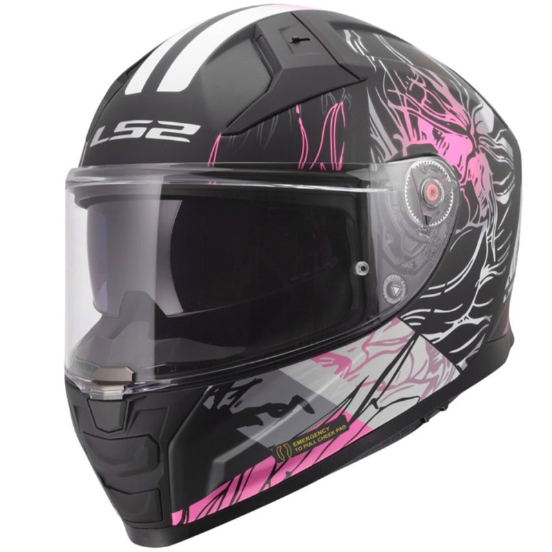 Integralna motociklistička kaciga LS2 FF811 Vector II Darflo mat crno-roza