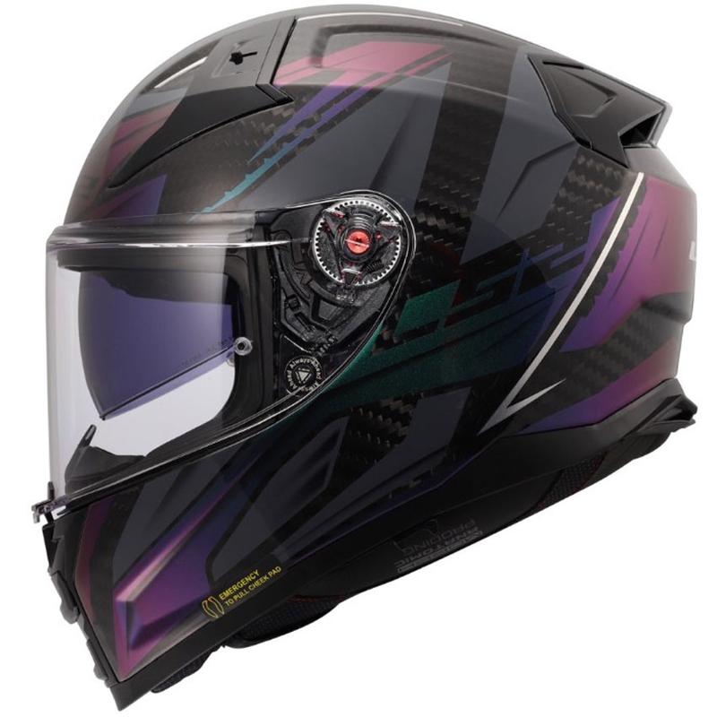 Integralna motociklistička kaciga LS2 FF811 Vector II C Savage Chameleon crno-ljubičasta