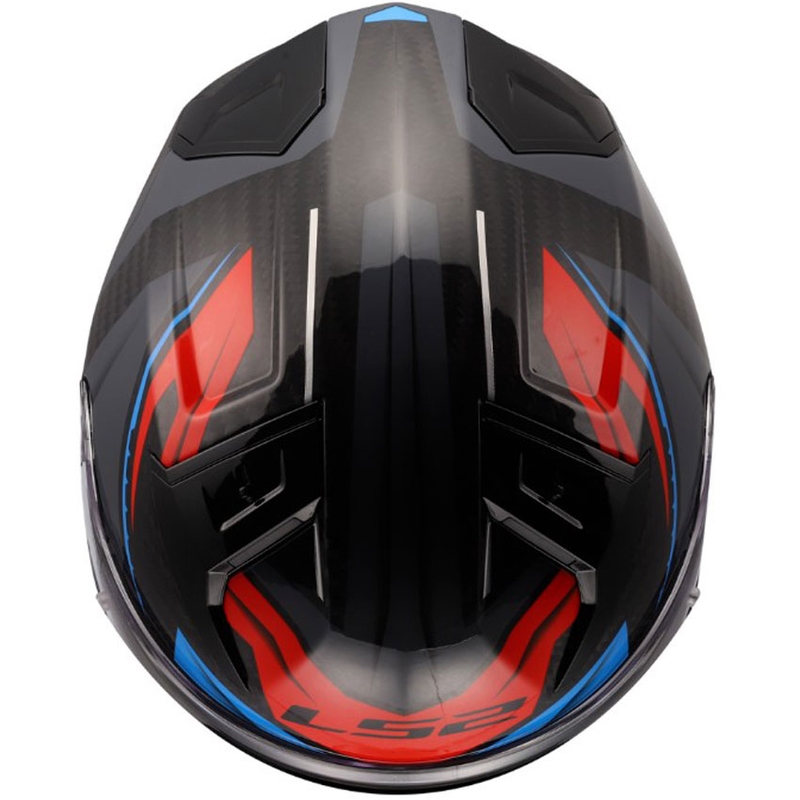 Integralna motociklistička kaciga LS2 FF811 Vector II C Savage bijelo-plavo-crvena