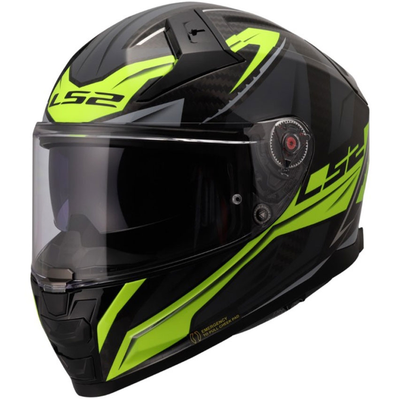 Integralna motociklistička kaciga LS2 FF811 Vector II C Savage sjajna HV žuta