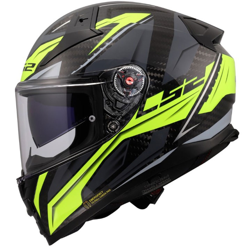 Integralna motociklistička kaciga LS2 FF811 Vector II C Savage sjajna HV žuta