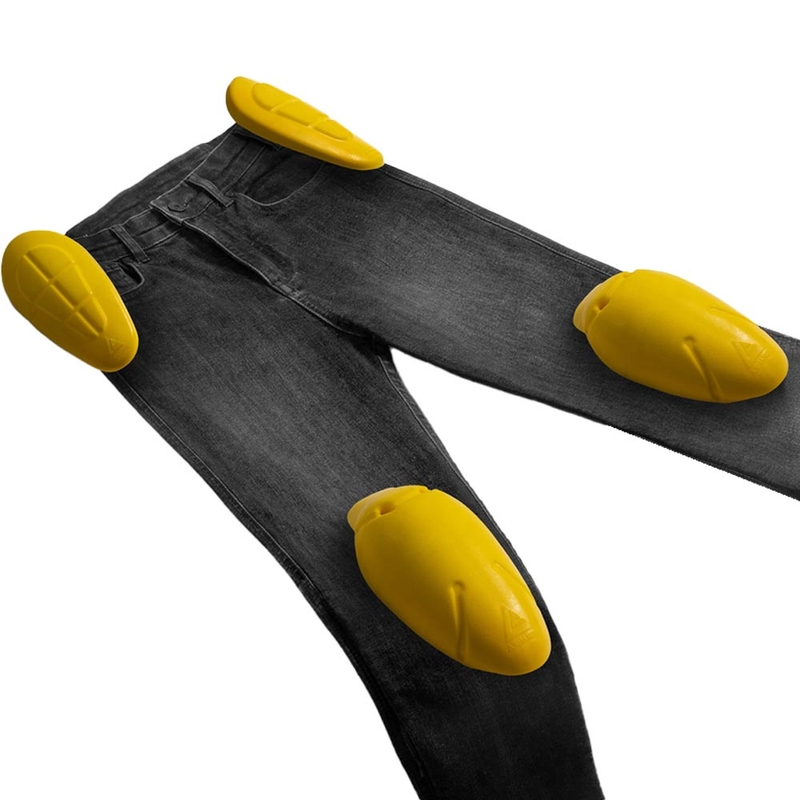 Rebelhorn klasične jednoslojne bajkerske traperice isprane crne boje