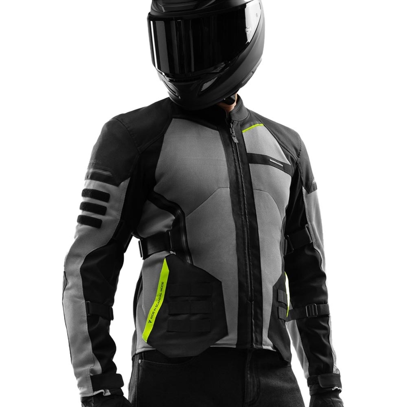 Rebelhorn Scandal 3 motociklistička jakna crno-sivo-fluo žuta