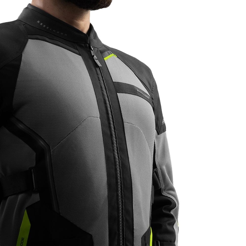 Rebelhorn Scandal 3 motociklistička jakna crno-sivo-fluo žuta