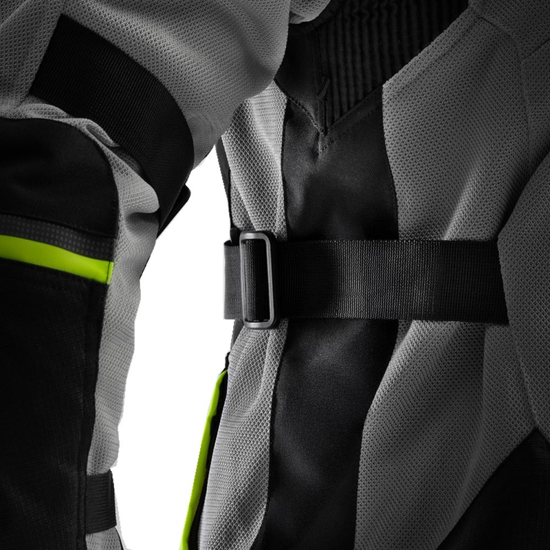 Rebelhorn Scandal 3 motociklistička jakna crno-sivo-fluo žuta