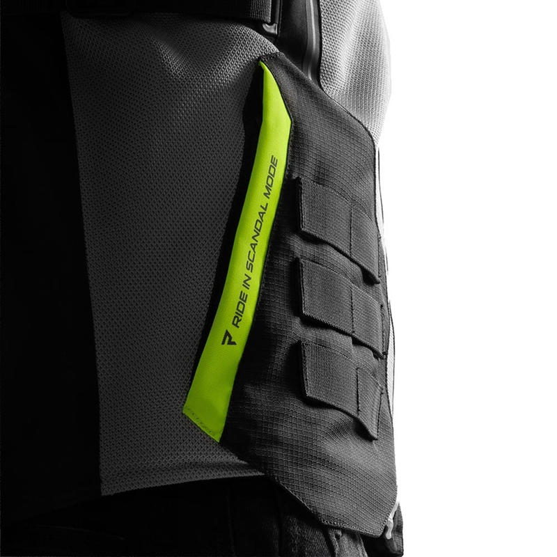 Rebelhorn Scandal 3 motociklistička jakna crno-sivo-fluo žuta