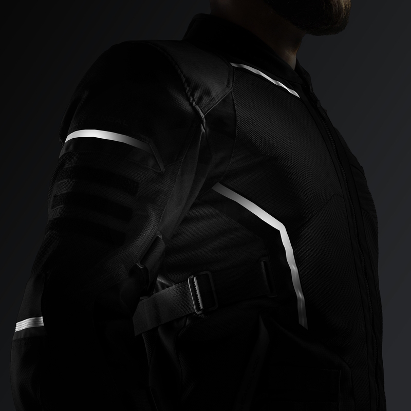 Rebelhorn Scandal 3 motociklistička jakna crno-sivo-fluo žuta