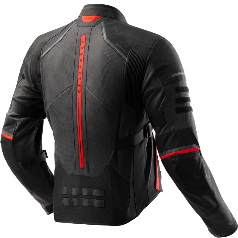 Rebelhorn Scandal 3 motociklistička jakna tamno sivo-crno-crvena