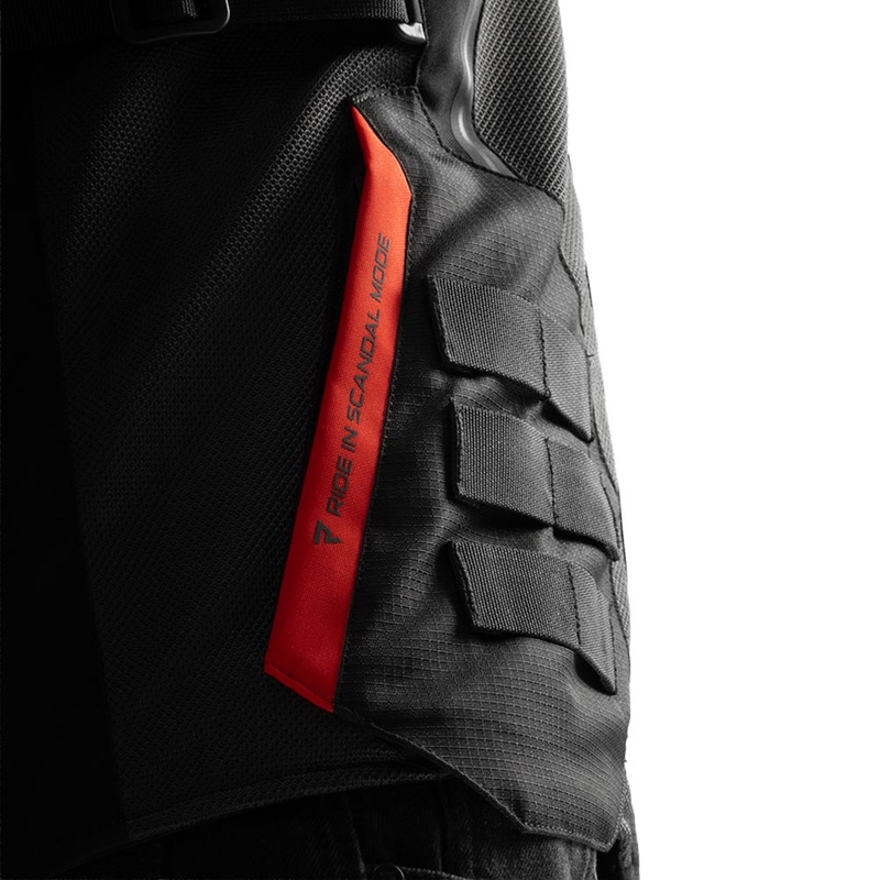 Rebelhorn Scandal 3 motociklistička jakna tamno sivo-crno-crvena