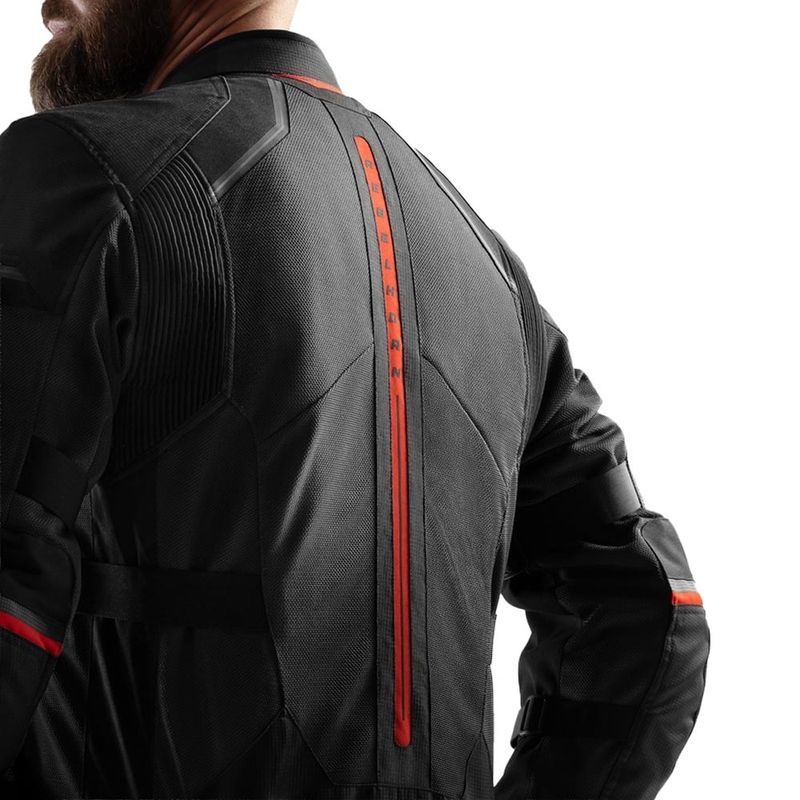 Rebelhorn Scandal 3 motociklistička jakna tamno sivo-crno-crvena