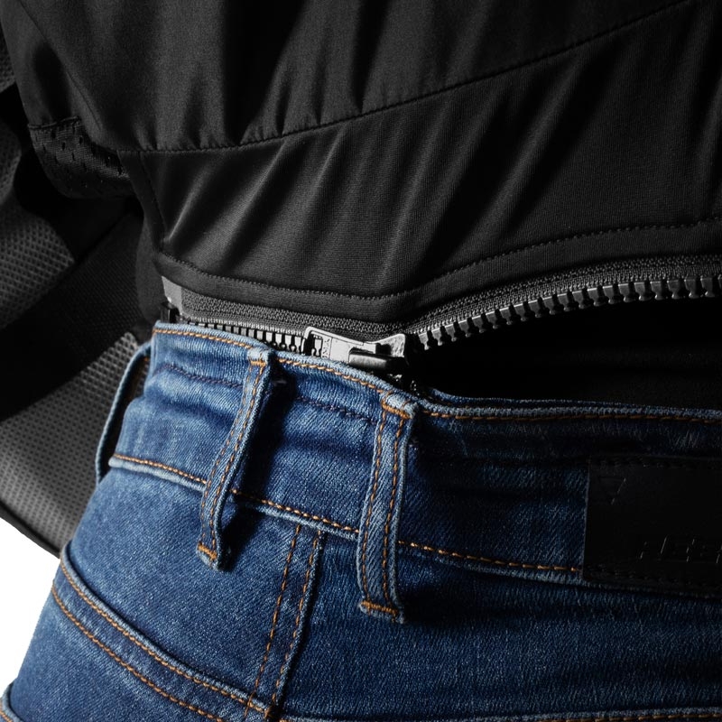 Ženske motociklističke traperice Rebelhorn Classic Monolayer isprano plave boje