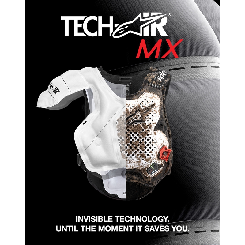 Alpinestars TECH-AIR®MX PLASMA prsluk sa zračnim jastukom bijelo-crno-crveni